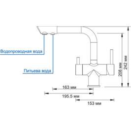 Смеситель Wasserkraft A8037 светлая (бронза) 