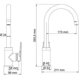 Смеситель Wasserkraft Lopau 3207 