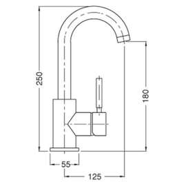 Смеситель Cezares Olimp LSM2 02 L 