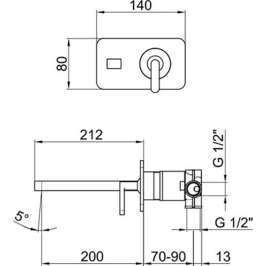 Смеситель Webert Living LV832506015 