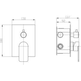 Смеситель BelBagno Nova NOV SDM IN 