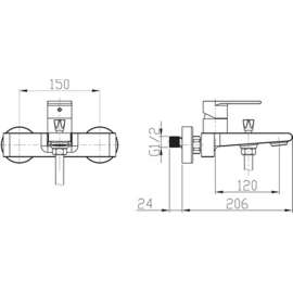 Смеситель BelBagno Nova NOV VASM IN 