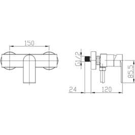 Смеситель BelBagno Nova NOV ESDM IN 