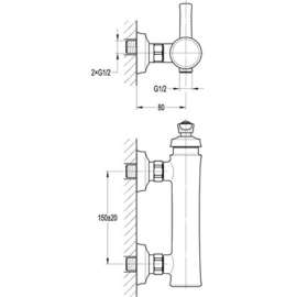 Смеситель Cezares Liberty F D 01 