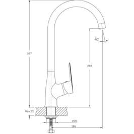 Смеситель Rush Edge ED7735-22 