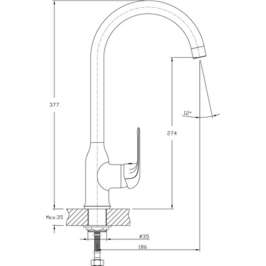 Смеситель Rush Fiji FI1835-23 