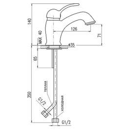 Смеситель Rav Slezak Labe L026.5 