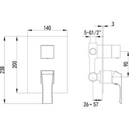 Смеситель Lemark Unit LM4527C 