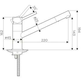 Смеситель Omoikiri Aogashima BN 4994246