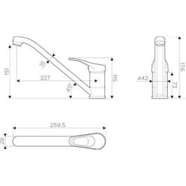 Смеситель Omoikiri Kado BN 4994238