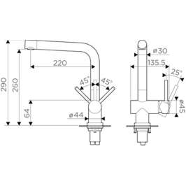 Смеситель Omoikiri Koriyama-S 4991006