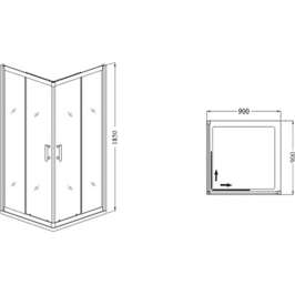 Душевой уголок Dolphin TN-206-J(4) 90x90