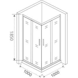 Душевой уголок Good Door Infinity CR-100-C-CH 100x100