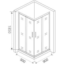 Душевой уголок Good Door Infinity CR-90-C-CH 90x90