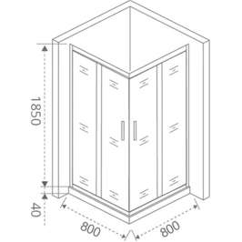 Душевой уголок Good Door Latte CR-80-C-WE 80x80