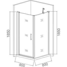 Душевой уголок Good Door Pandora CR-80-T-CH 80x80