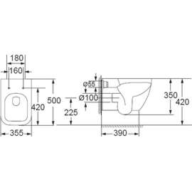 Унитаз подвесной BelBagno Alpina безободковый 
