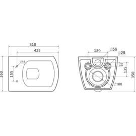 Унитаз подвесной BelBagno Carina безободковый 