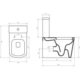 Унитаз напольный BelBagno Albano BB120CP