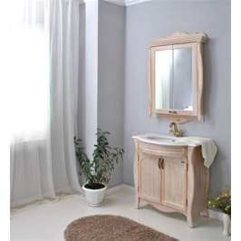 Зеркало для ванной-шкаф Атолл Ривьера apricot 