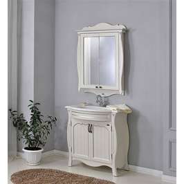 Зеркало для ванной-шкаф Атолл Ривьера ivory 
