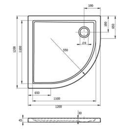 Душевой поддон Riho Zurich 288 (120x120 см) DA9600500000000