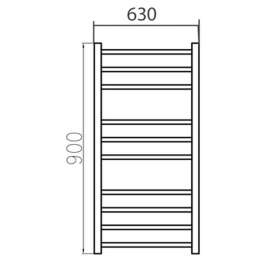 Полотенцесушитель электрический Grota Estro 63Х90 