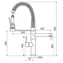 Смеситель Reginox Ledro Chrome 400283R00CH