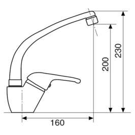 Смеситель Reginox Mergozzo Chrome 400218R00CH