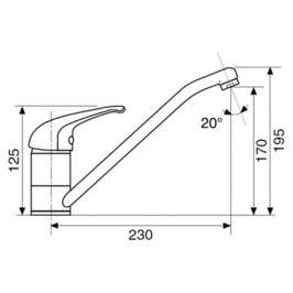 Смеситель Reginox Monate Chrome 400212R00CH