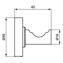 Крючок Ideal Standard IOM A9115AA одинарный