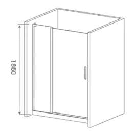 Душевая дверь Good Door Pandora WTW-130-T-CH