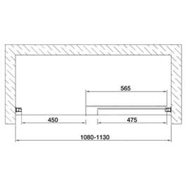 Душевая дверь Vegas Glass ZP 0110 01 01 прозрачное