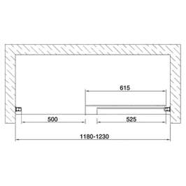 Душевая дверь Vegas Glass ZP 0120 05 01 прозрачное