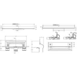 Душевой лоток Berges Wasserhaus Wall 090157 100 см