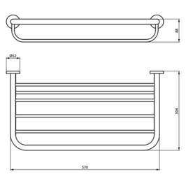 Полка Ideal Standard IOM для полотенец