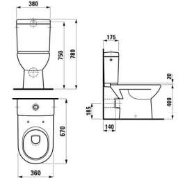 Крышка-сиденье Laufen Pro 9195.1.300.003.1 с микролифтом (антибактериальное)