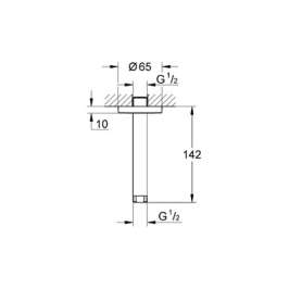 Кронштейн для верхнего душа Grohe Rainshower 28724000