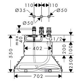 Скрытая часть Hansgrohe 13437180