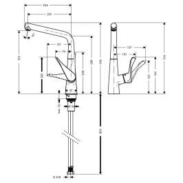 Смеситель Hansgrohe Metris 14822000