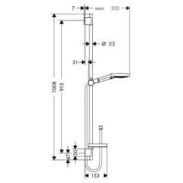 Душевой гарнитур Hansgrohe Raindance Select S 120 3iet 26631000