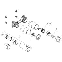 Смеситель Hansgrohe 13622180 скрытая часть