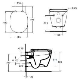 Унитаз подвесной Ideal Standard Connect E803501