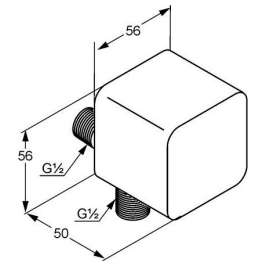 Шланговое подключение Kludi A-QA 655400500