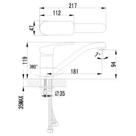 Смеситель Lemark plus Shape LM1704C