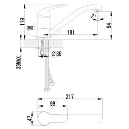 Смеситель Lemark plus Advance LM1204C