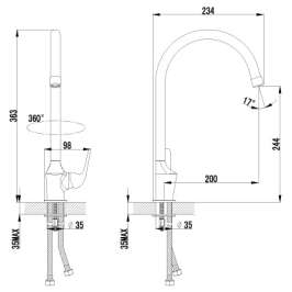 Смеситель Lemark plus Advance LM1205C