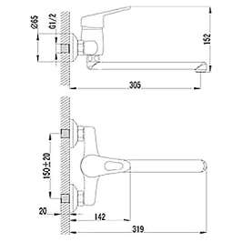 Смеситель Lemark Luna LM4111C