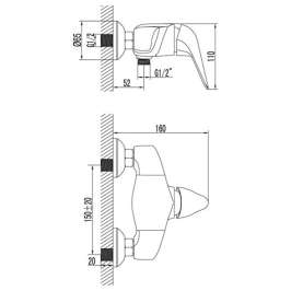 Смеситель Lemark Poseidon LM4233C