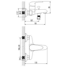 Смеситель Lemark Pramen LM3302C